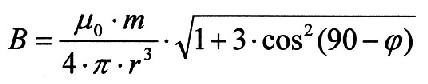 Equation for the dipole field